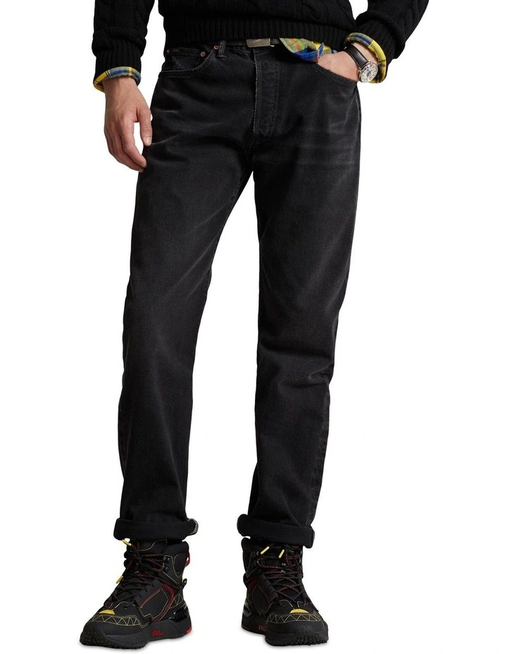 Vintage Classic Fit Jeans in Black image 1