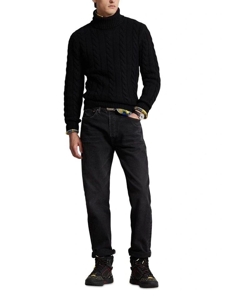Vintage Classic Fit Jeans in Black image 3