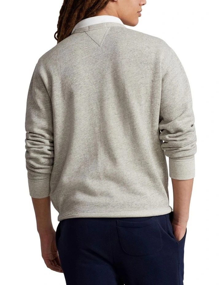 Polo Bear Fleece Sweatshirt in Grey image 2