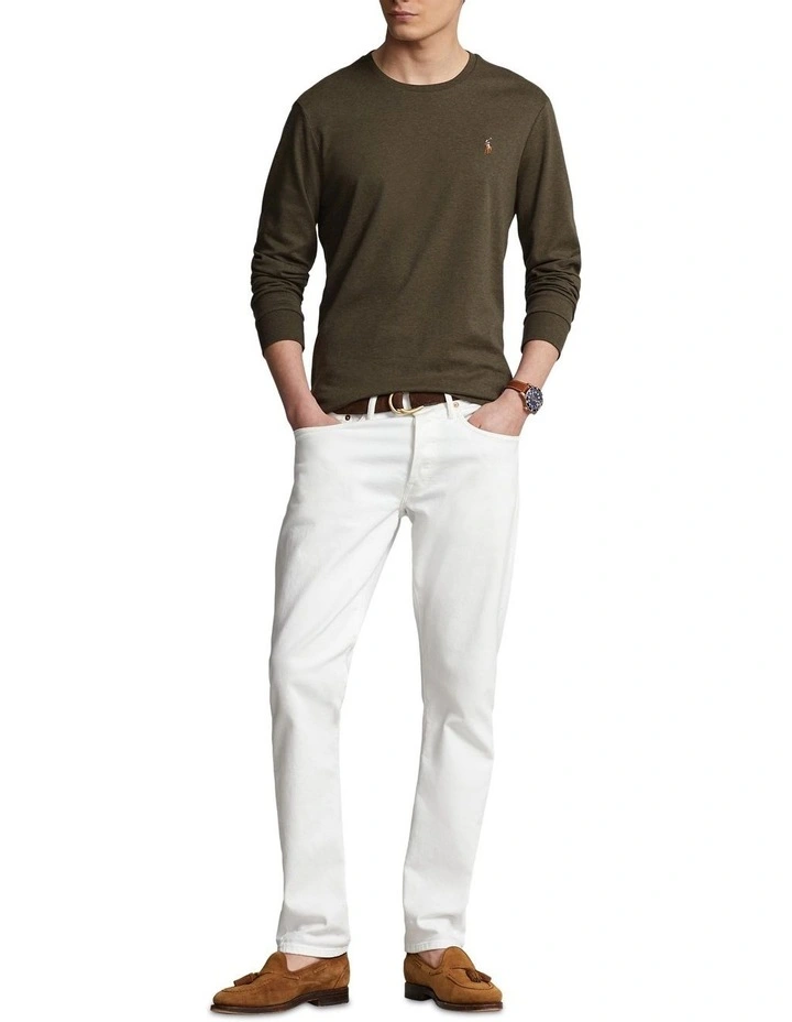 Custom Slim Fit Soft Cotton T-shirt in Green image 3