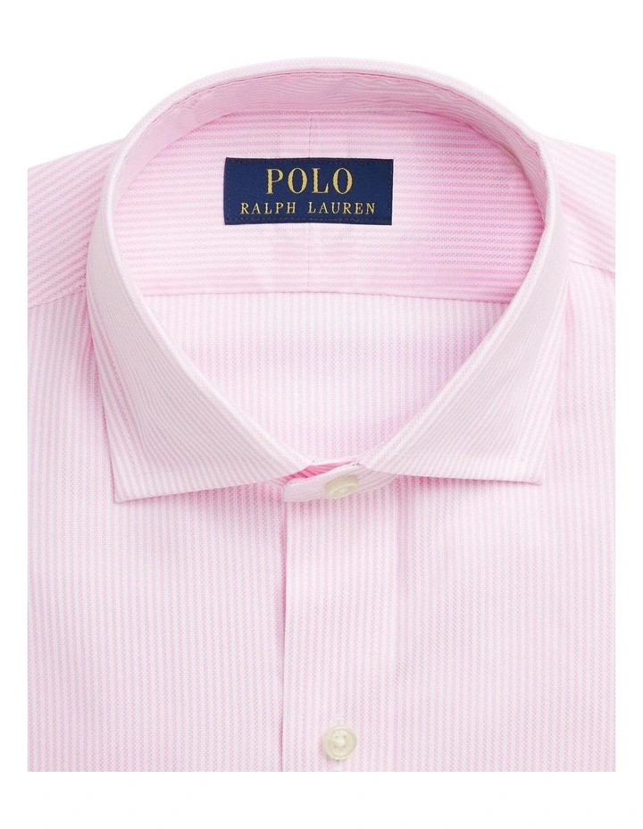 Classic Fit Textured Shirt in Pink image 2