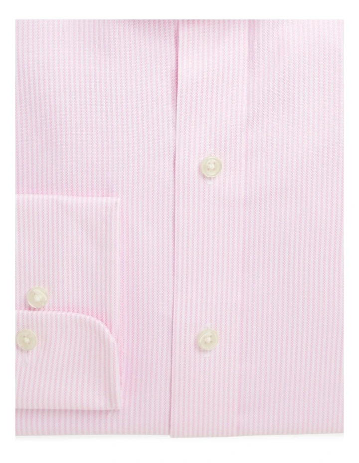 Classic Fit Textured Shirt in Pink image 3