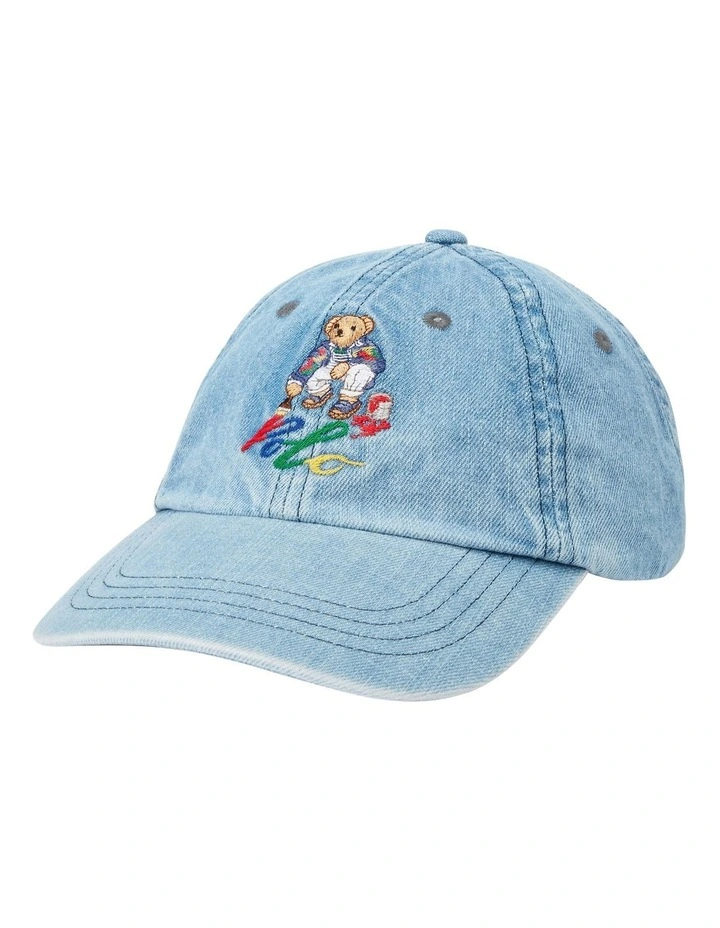 【Polo Ralph Lauren】 Polo Bear Denim Ball Cap 関税送料込み New Hard To Get Polo Bear Denim Ball Cap Ralph Lauren