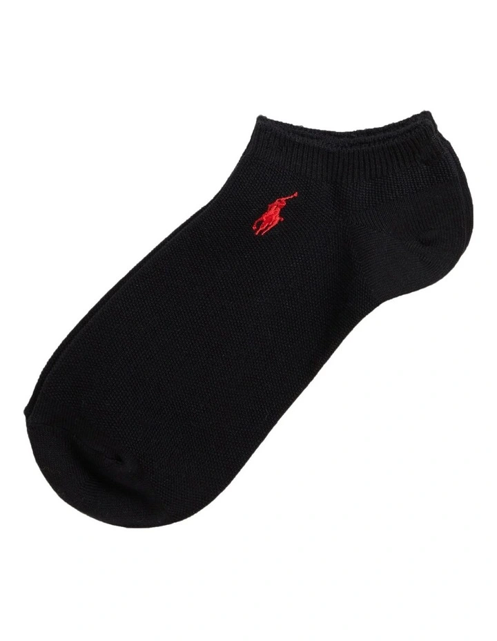 Mesh Low Cut Socks in Black image 1