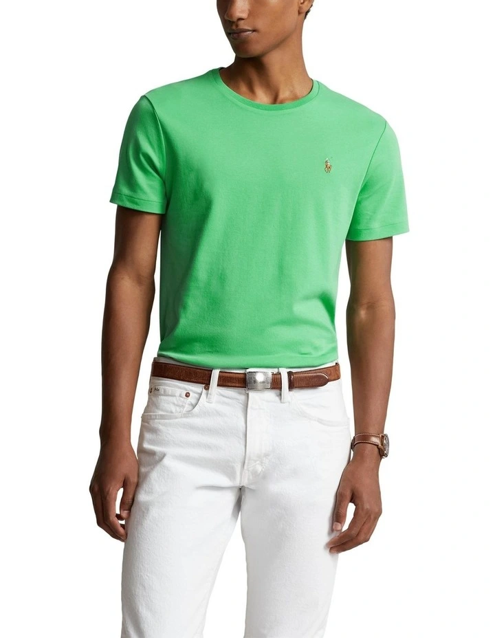 Polo Ralph Lauren Custom Slim Fit Soft Cotton T-shirt in Green | MYER