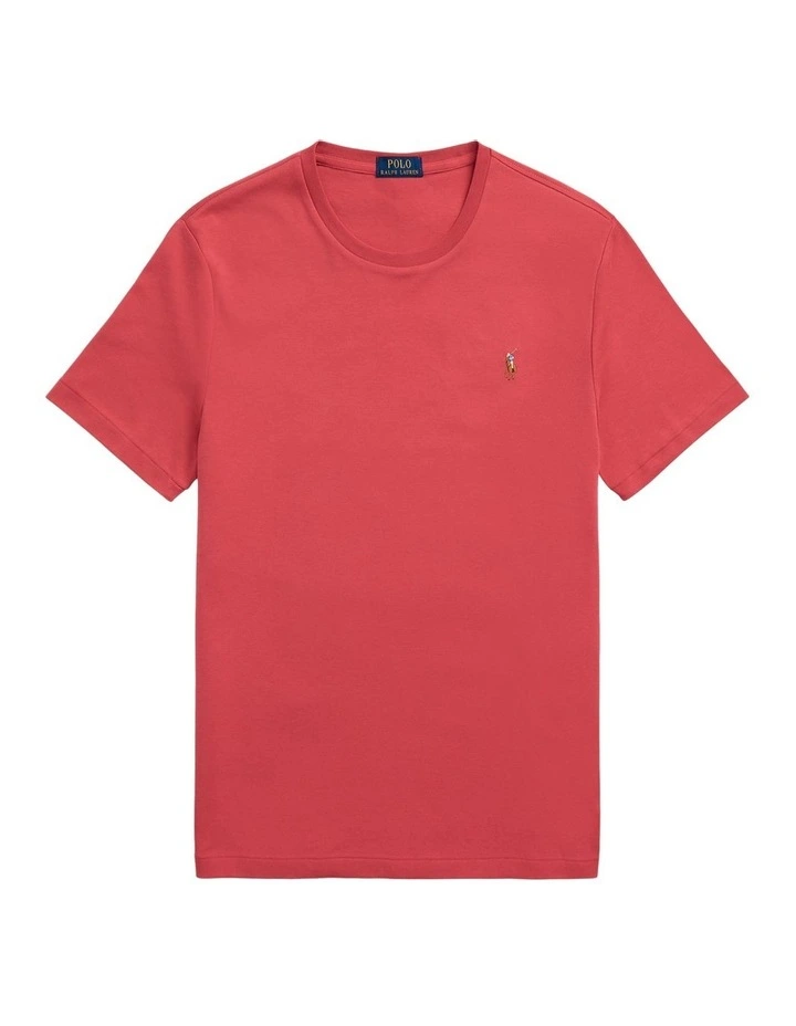 Custom Slim Fit Soft Cotton T-shirt in Red image 4