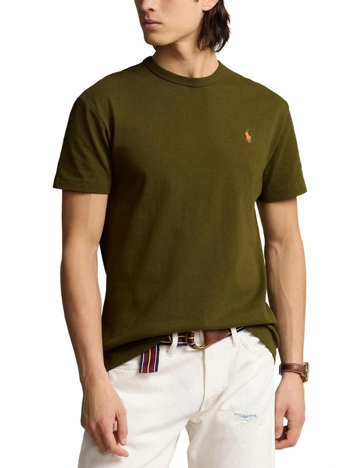 Classic Fit Jersey Crewneck T-shirt in Green image 1