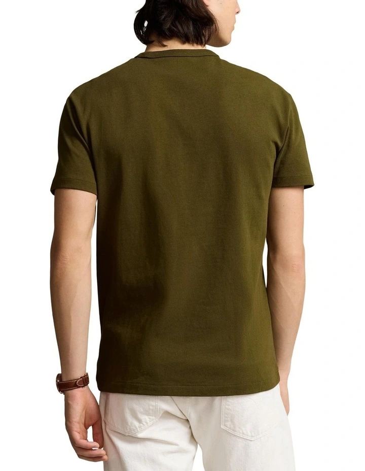 Classic Fit Jersey Crewneck T-shirt in Green image 2