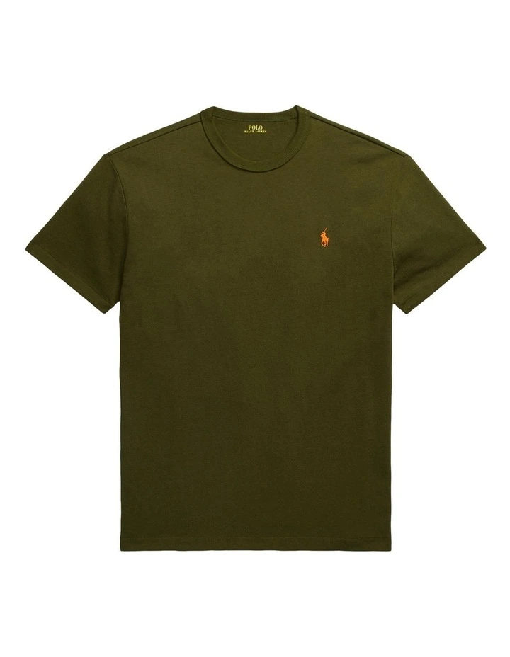 Classic Fit Jersey Crewneck T-shirt in Green image 4