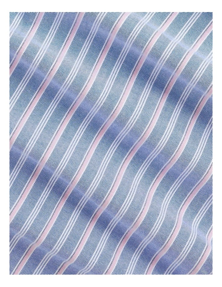 Classic Fit Striped Oxford Shirt in Blue image 5