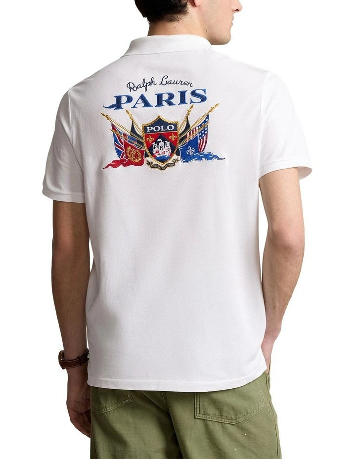 Classic Fit Embroidered Mesh Polo Shirt image 2