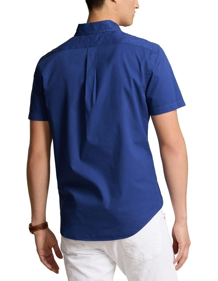 Classic Fit Twill Shirt in Blue image 2
