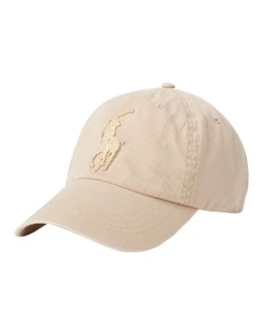 Big Pony Twill Ball Cap in Beige