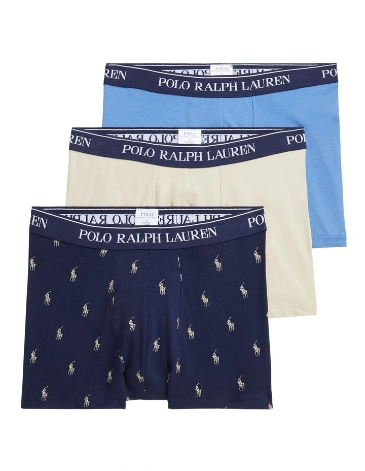 Classic Stretch-Cotton Trunk 3-Pack in Multi image 1