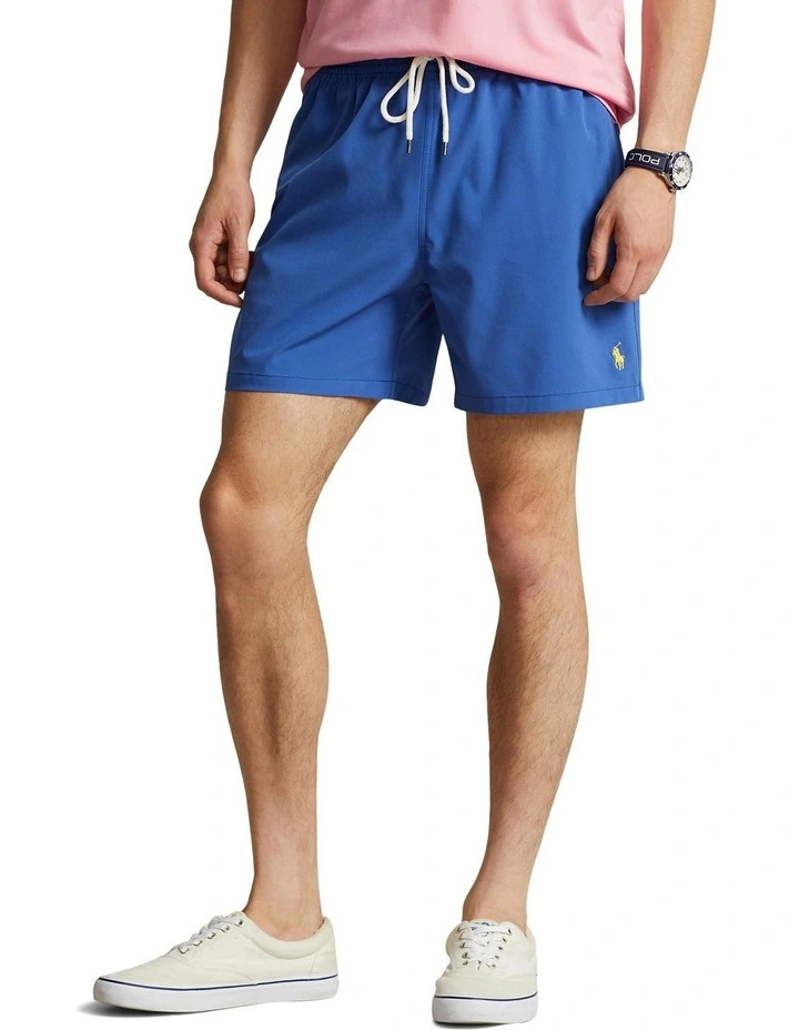 5.75-Inch Traveler Classic Swim Trunk in Blue image 1