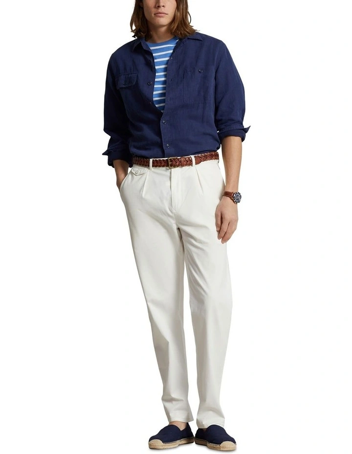 ★★POLO RALPH LAUREN★★ Classic fit linen silk twill works Genuine Polo Ralph Lauren Classic Fit Linen Silk Twill Work