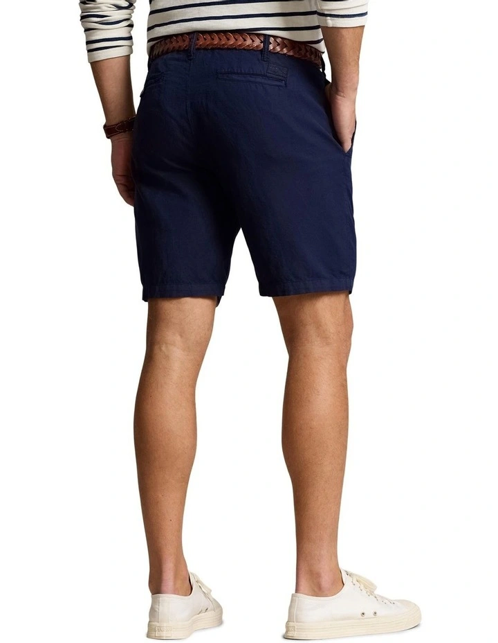 8.5-Inch Classic Fit Linen-Cotton Short in Navy image 2