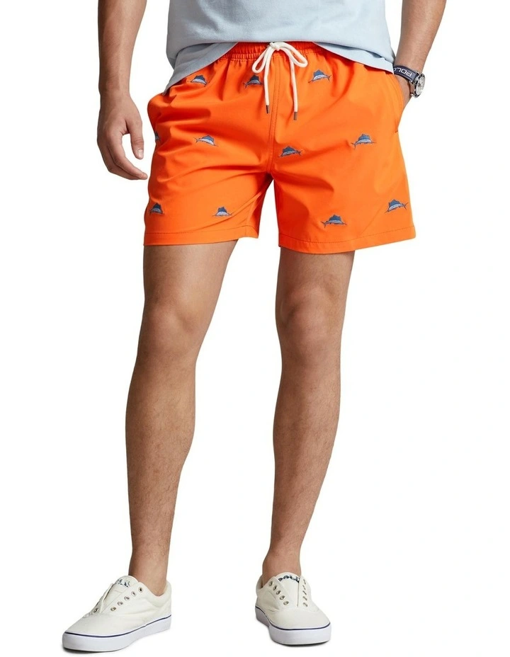 Traveler Classic Swim Trunk 5.75-Inch in Orange image 1