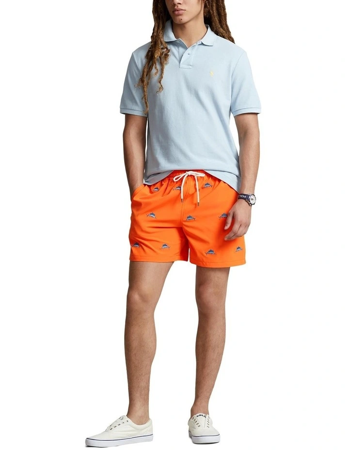 Traveler Classic Swim Trunk 5.75-Inch in Orange image 3
