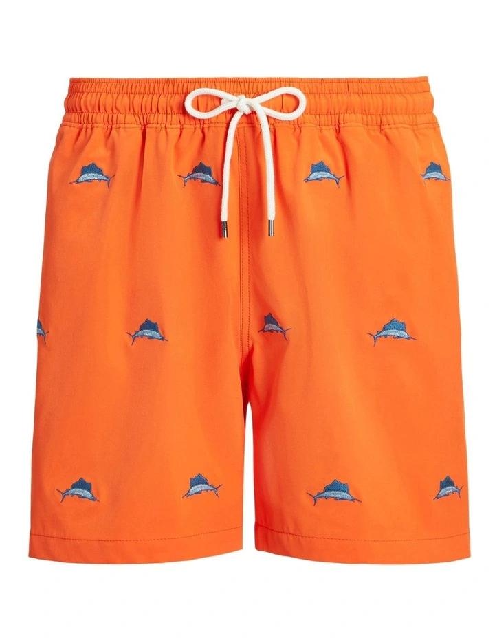 Traveler Classic Swim Trunk 5.75-Inch in Orange image 4