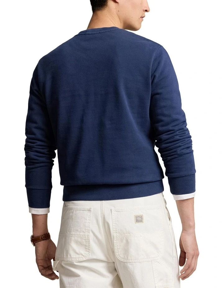 Loopback Fleece Sweatshirt in Blue image 2