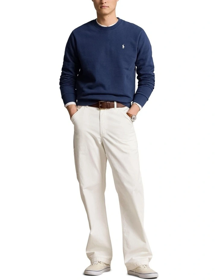 Loopback Fleece Sweatshirt in Blue image 3
