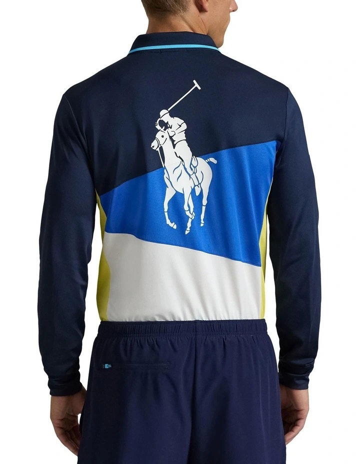 Australian Open Ball Person Polo Shirt in Navy image 2