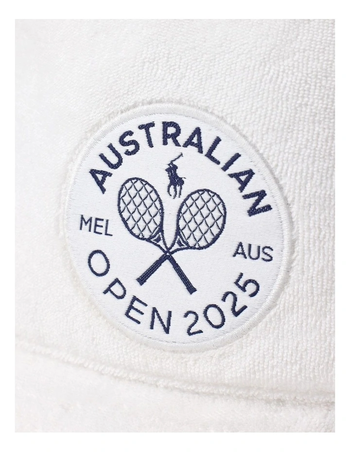 Australian Open Terry Bucket Hat in White image 3