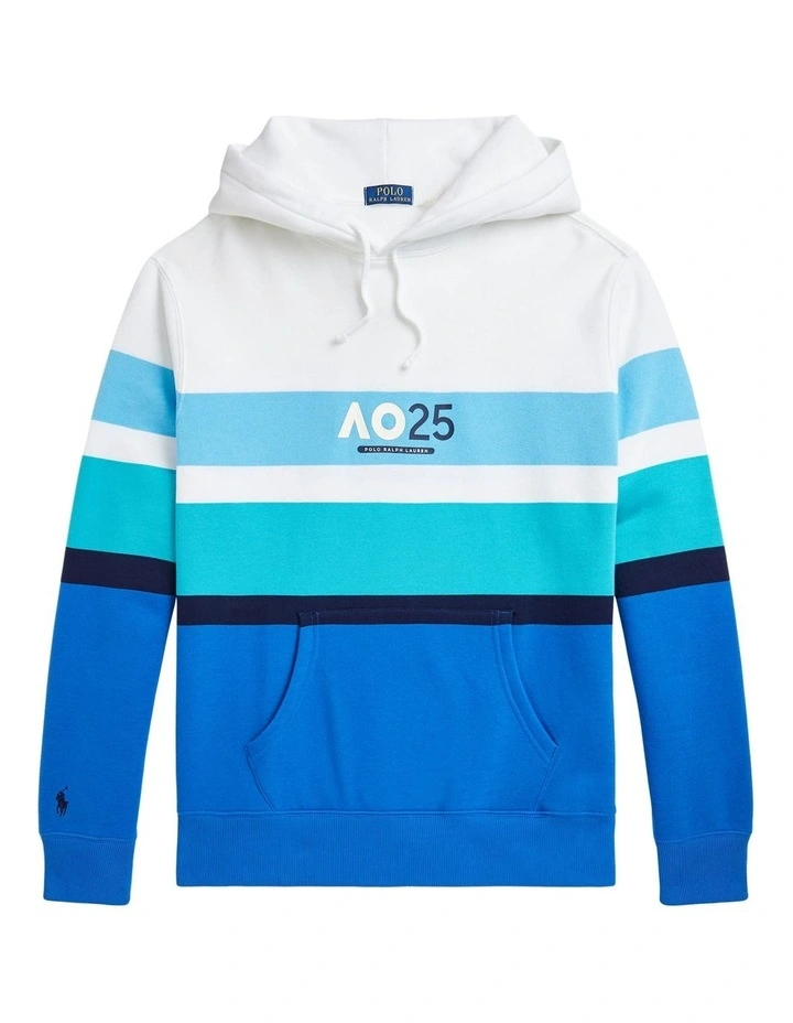 Australian Open Fleece Hoodie in Multi image 1