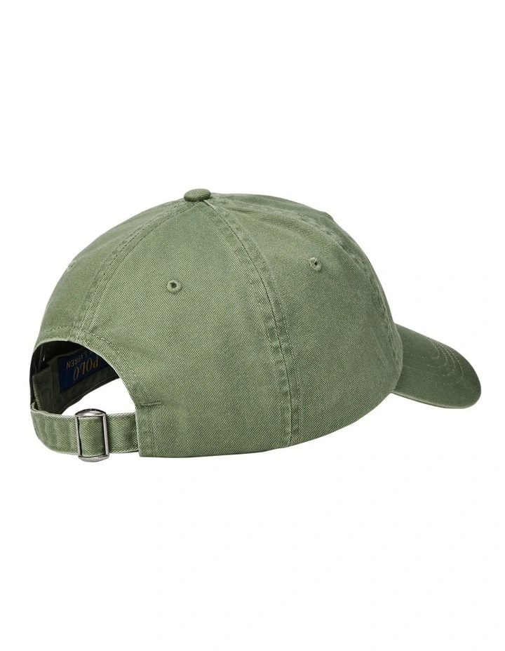Embroidered Twill Ball Cap in Green image 2