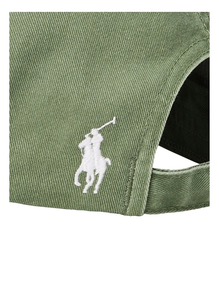 Embroidered Twill Ball Cap in Green image 4