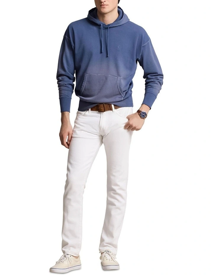 Vintage Fit Spa Terry Hoodie in Navy image 3