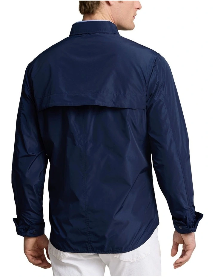 Utility Shirt Jacket in Navy image 2