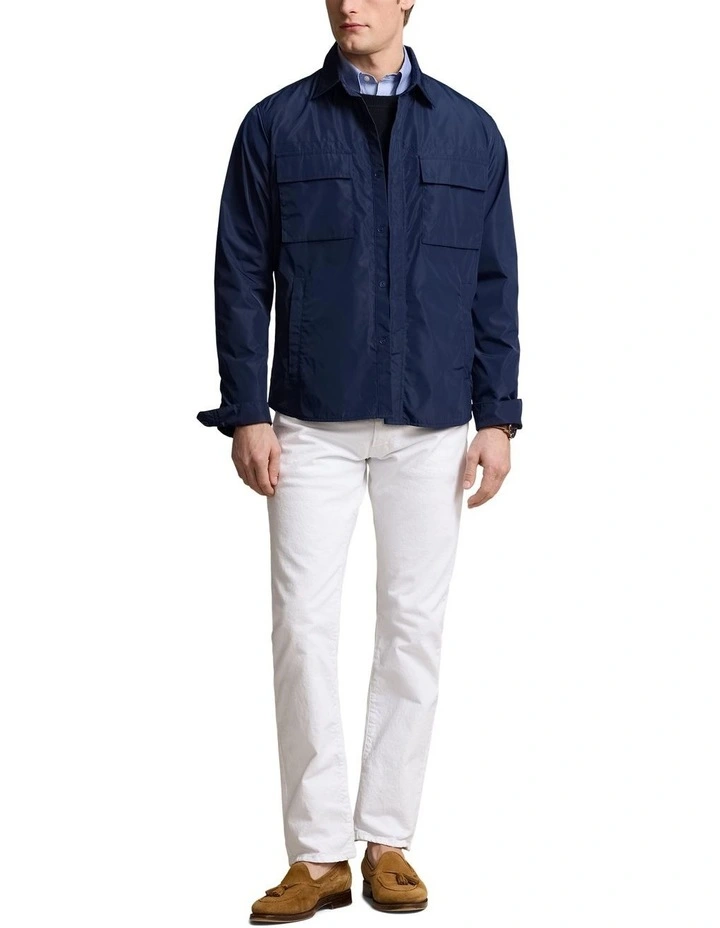Utility Shirt Jacket in Navy image 3