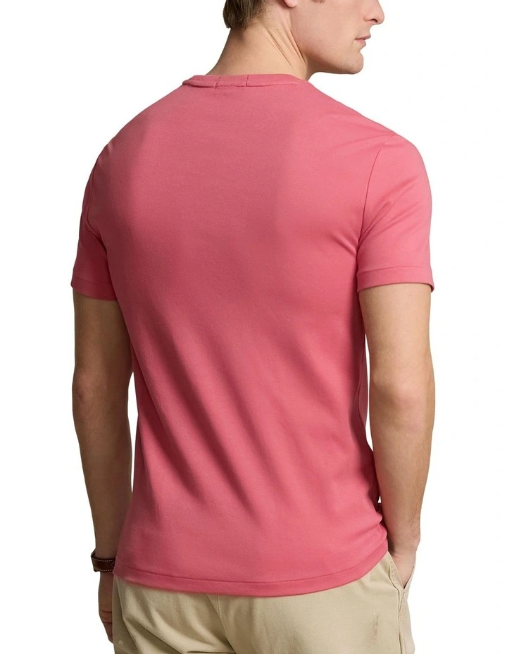 Custom Slim Fit Soft Cotton T-shirt in Red image 2