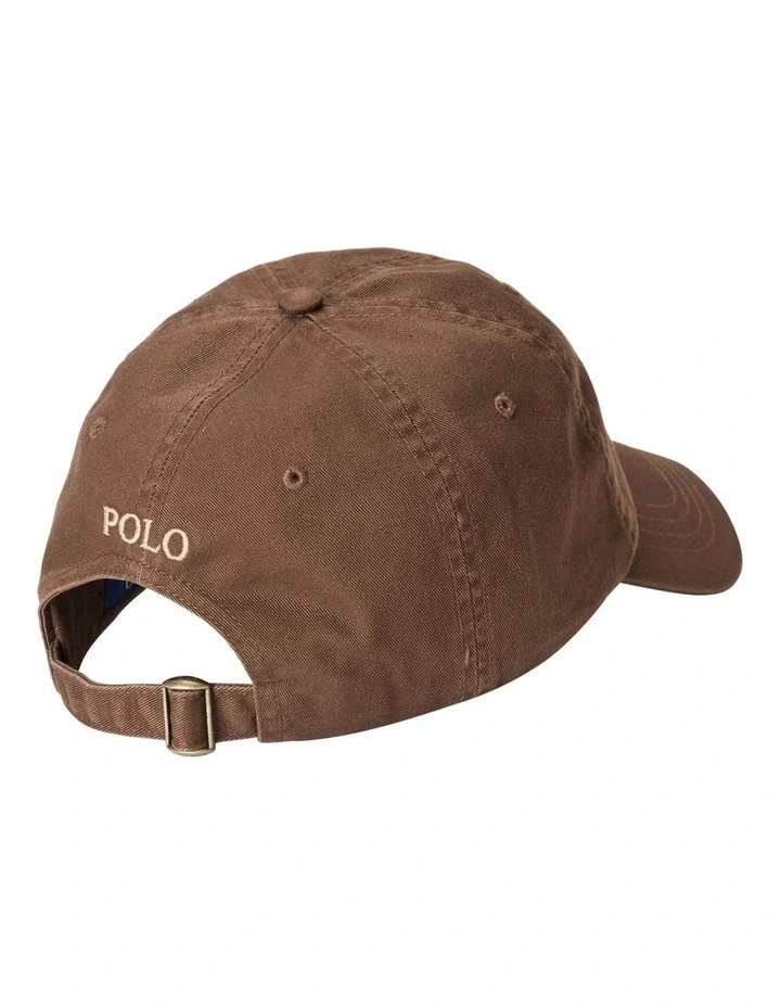 Cotton Chino Ball Cap in Brown image 2