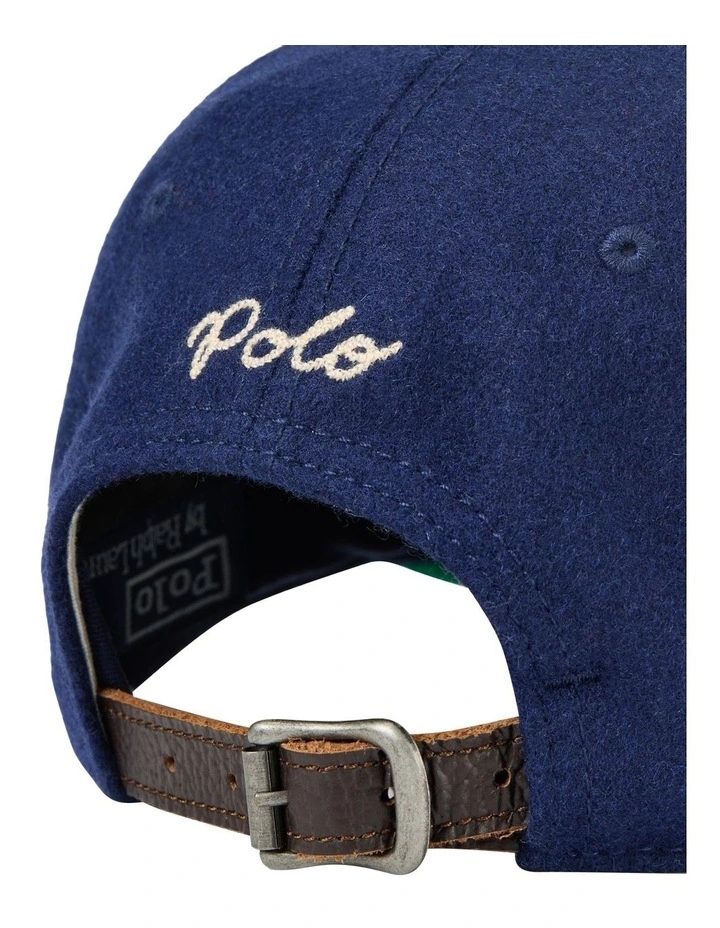 Wool-Blend Ball Cap in Navy image 3