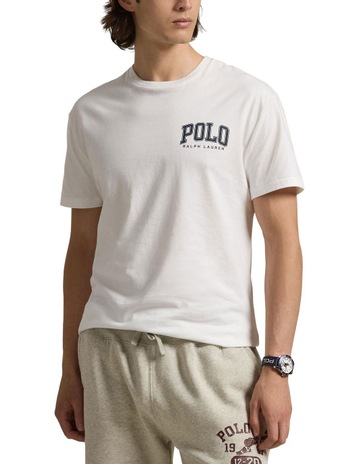 Classic Fit Logo Jersey T-shirt in White