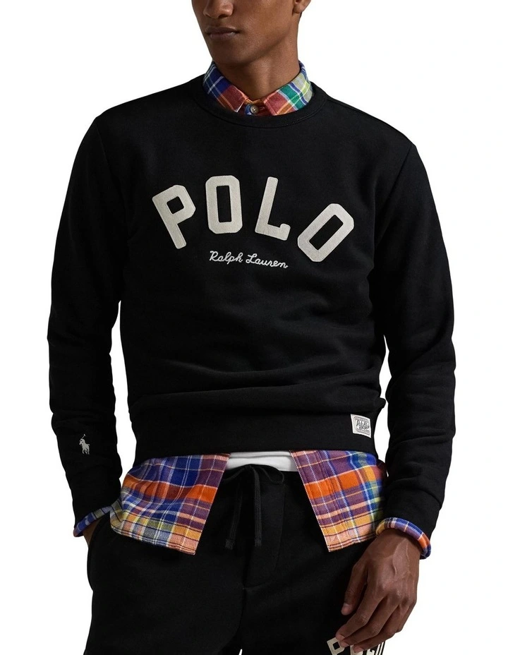 The Fleece Logo Sweatshirt in Black image 1
