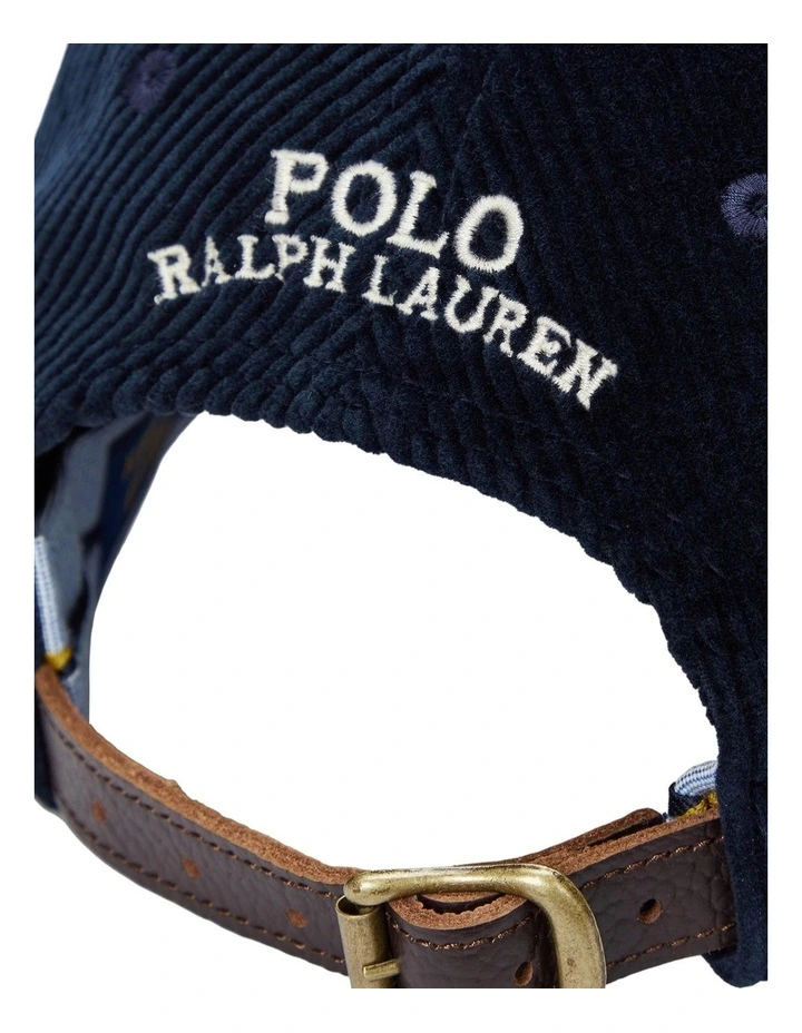 Corduroy Ball Cap in Navy image 3