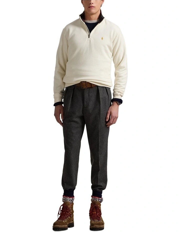 The Fleece Sweatshirt in White image 3