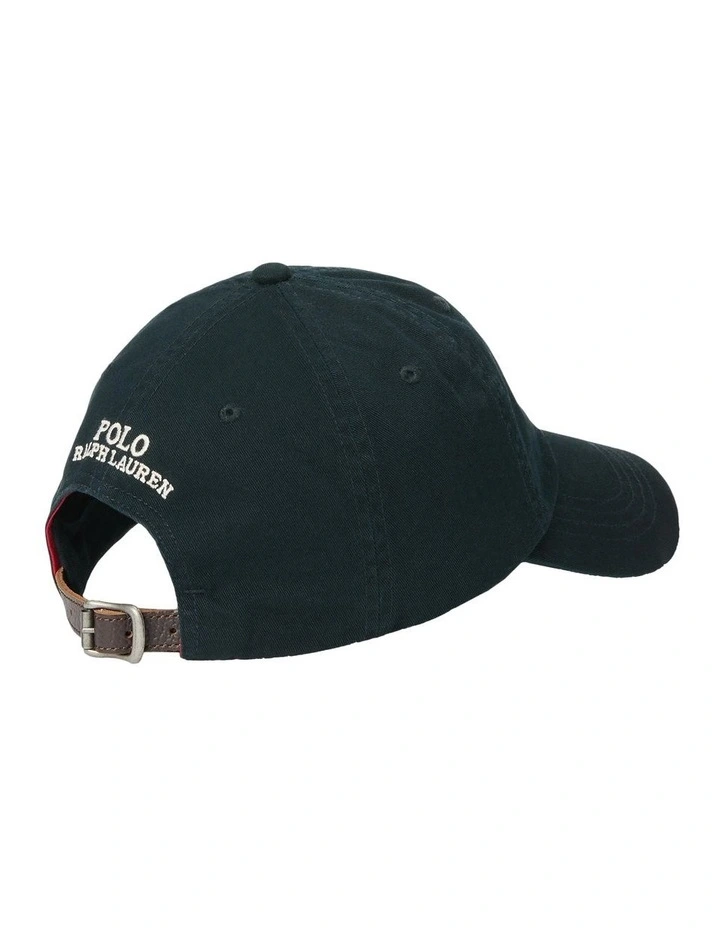 Bear Twill Ball Cap in Black image 2