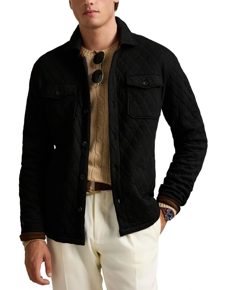 Quilted Double-Knit Jersey Overshirt image 1