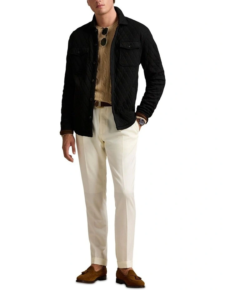 Quilted Double-Knit Jersey Overshirt image 3