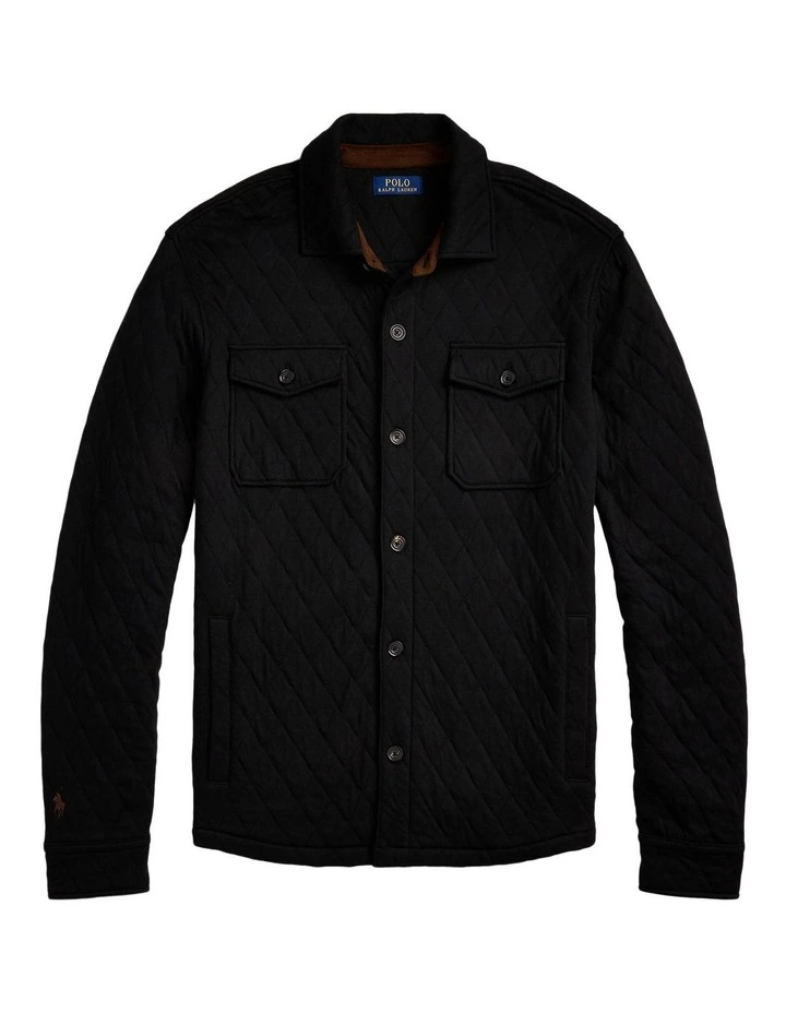Quilted Double-Knit Jersey Overshirt image 4