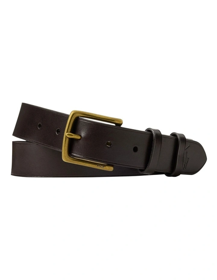 Logo-Plaque Leather Belt image 1