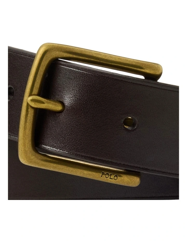 Logo-Plaque Leather Belt image 3