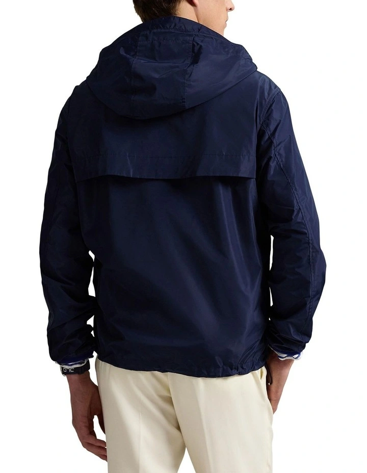 Full-Zip Hooded Jacket in Navy image 2