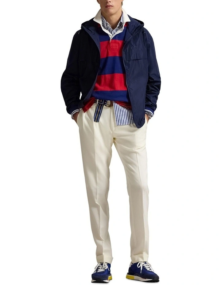Full-Zip Hooded Jacket in Navy image 3