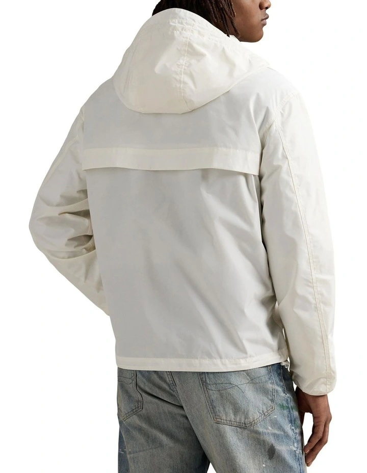 Full-Zip Hooded Jacket in White image 2